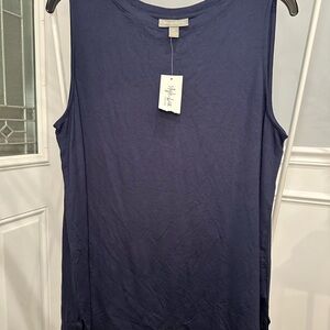NWT Style & Co Navy Sleeveless Tank Top